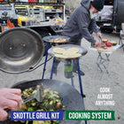 TemboTusk Adjustable Leg Skottle Grill Kit