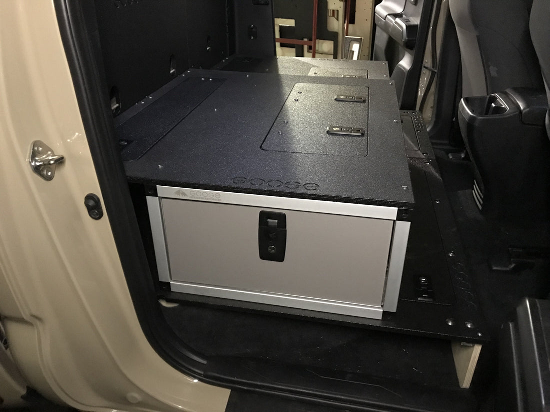 Toyota Tacoma 2005-Present 2nd and 3rd Gen. Double Cab - Second Row Single Drawer Module - 60% Passenger Side