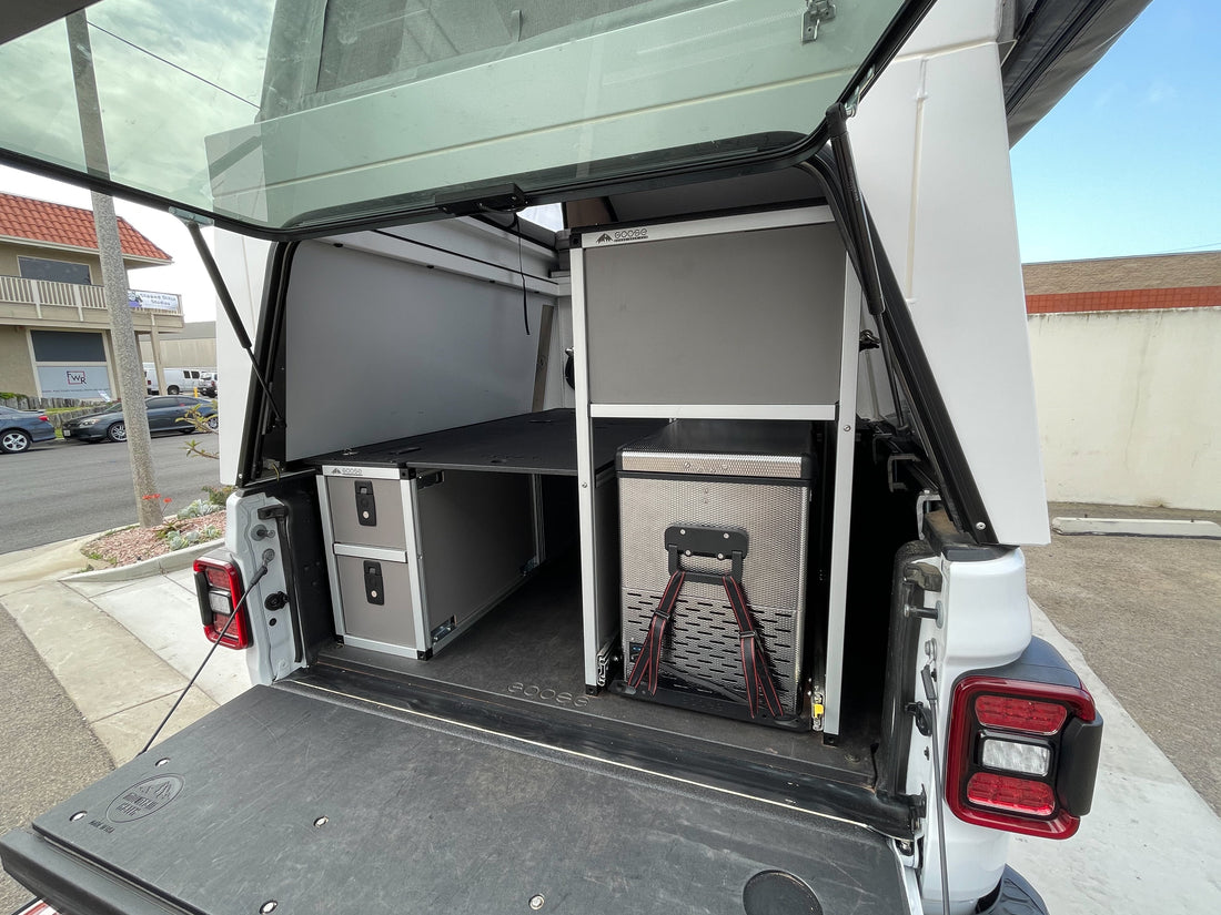 Goose Gear Camper System - Midsize and Full Size - Passenger Side Rear Icebox Module
