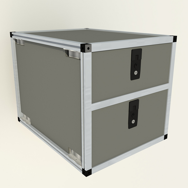 Double Drawer Module - 18 3/16" Wide x 25" Depth