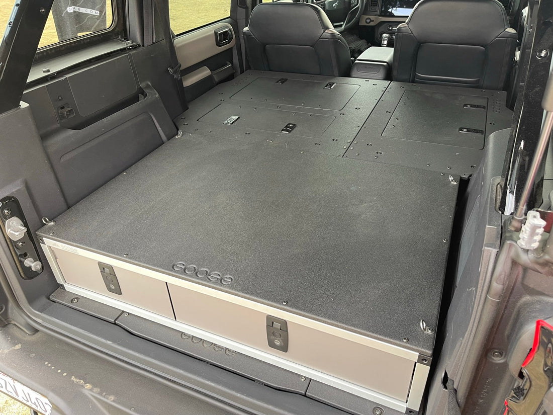 Stealth Sleep and Storage Package for Ford Bronco 2021-Present 6th Gen. 4 Door