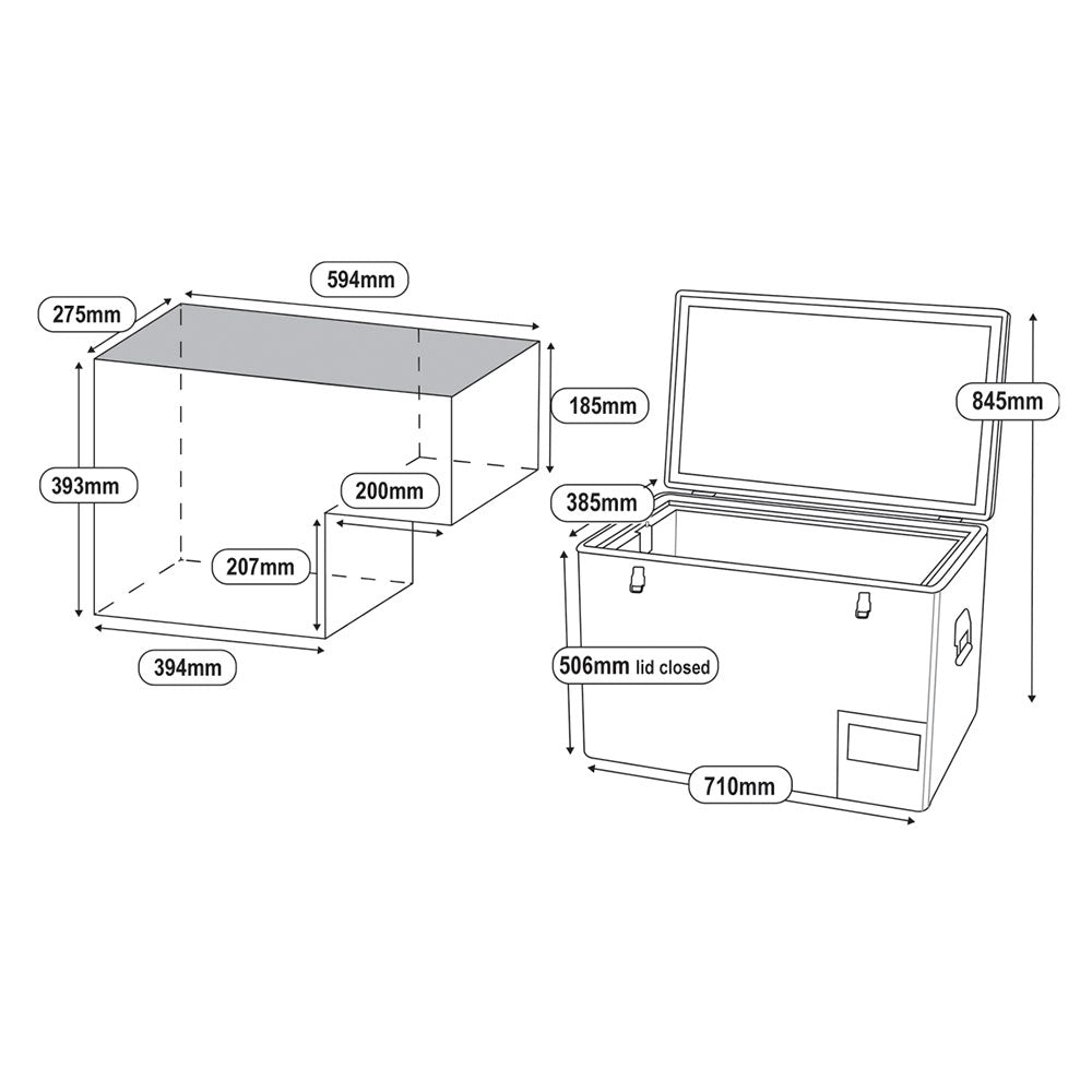 52L Legacy Smart Fridge/Freezer