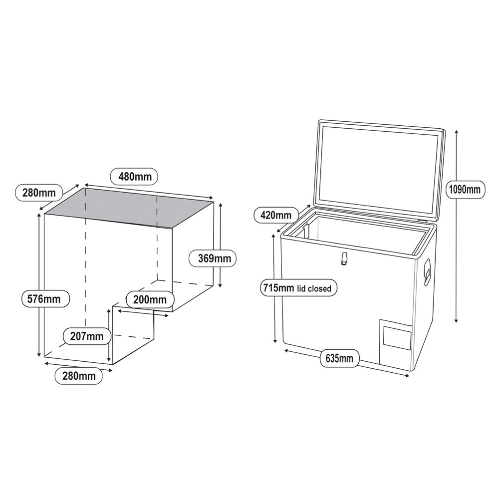 65L Legacy Smart Fridge/Freezer