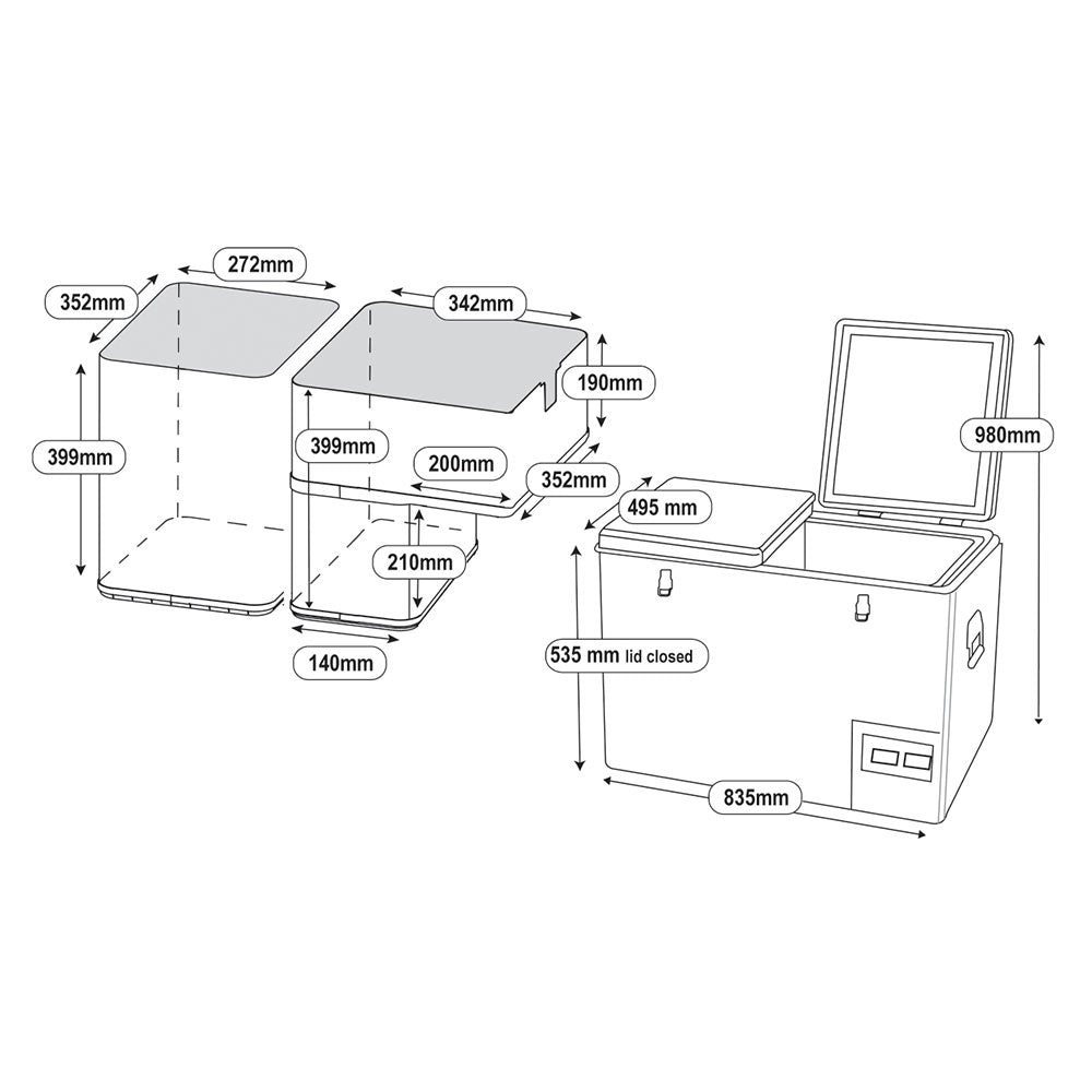72L Legacy Fridge/Freezer